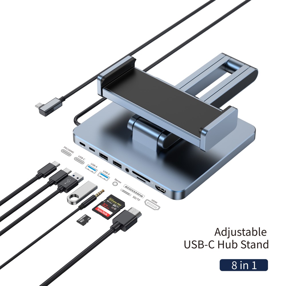 WiWU Adjustable USB-C Hub Stand AH801